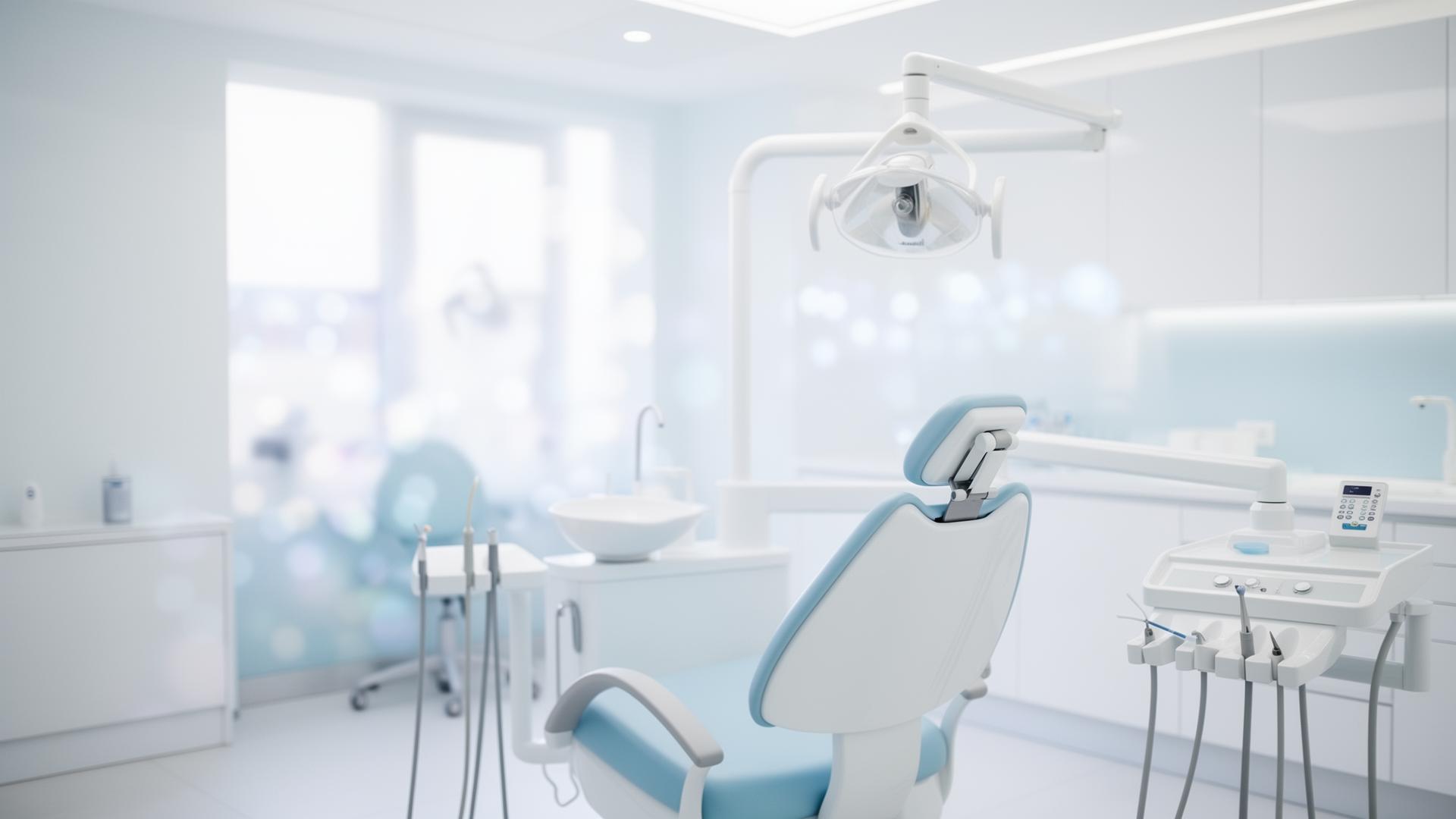 Higienista oral a realizar limpeza dentária profissional